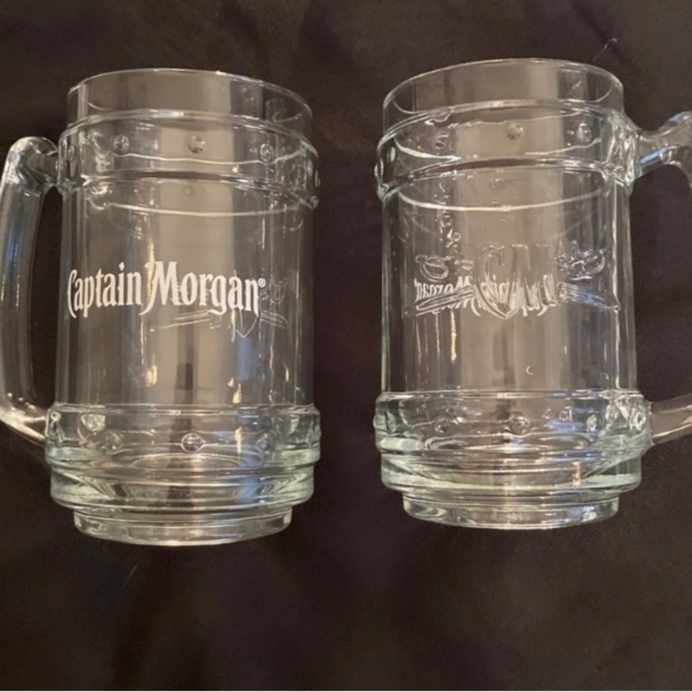 Set of 4 Captain Morgan Tankard Glassware